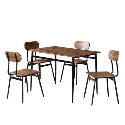 Mesa de comedor al aire libre para 4 personas