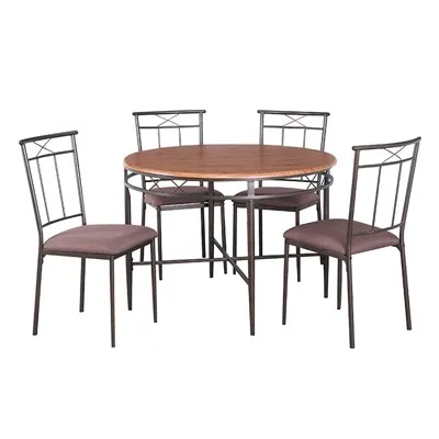 Mesa de comedor redonda de 4 plazas